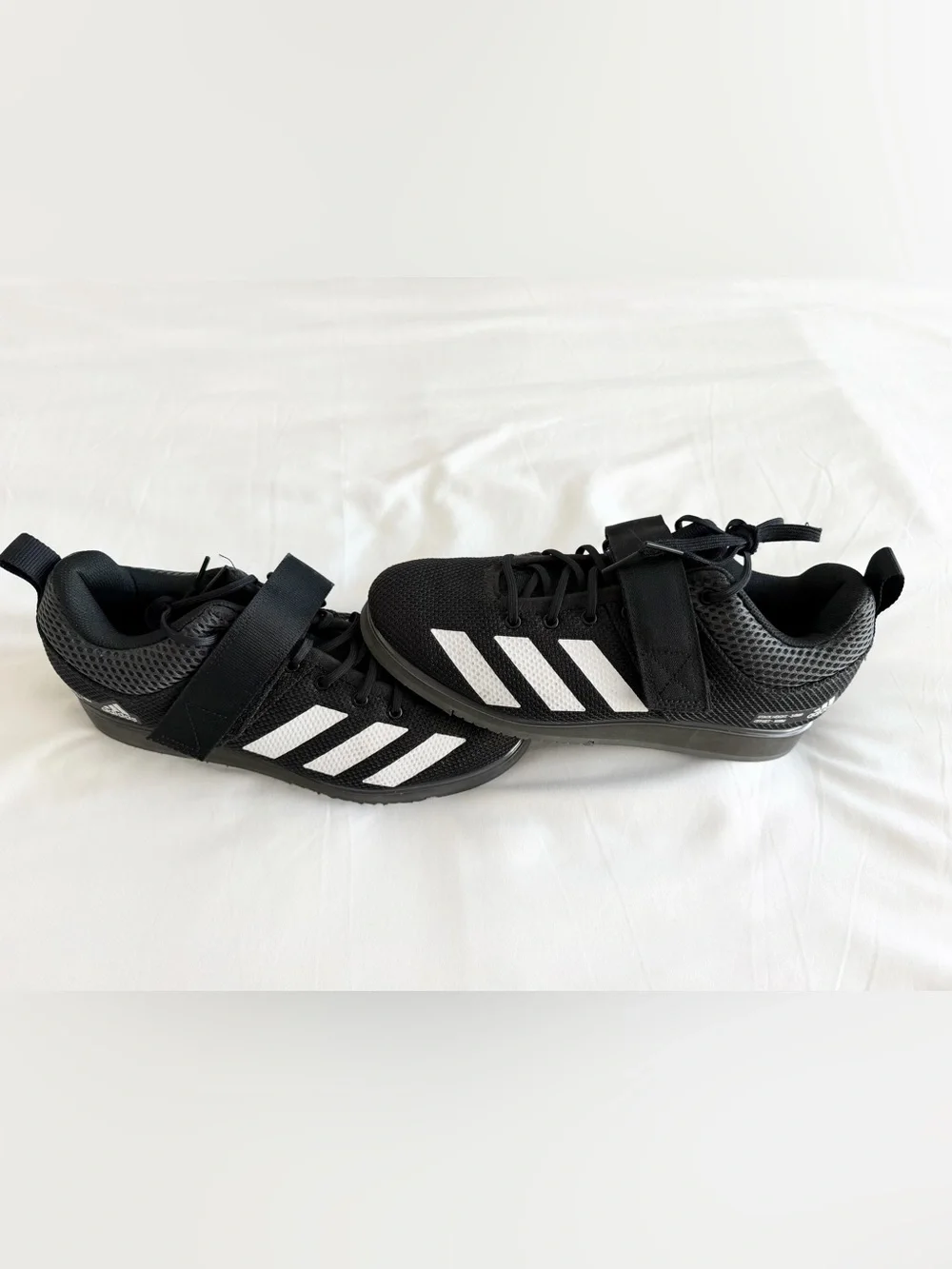 Adidas Powerlift 5 Core Black White Athletic Training Shoes Men US 7